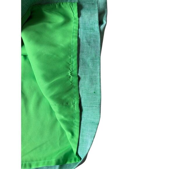 J.Crew Button-front skirt linen Blend Size 2 Green NO BELT - Picture 5 of 10